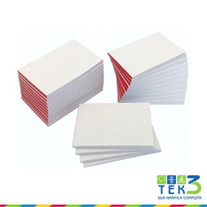 Bloco de Rascunho 7x10 - Comanda Papel off set 75g 7x10 cm SEM IMPRESSÃO  Bloco 50 folhas 